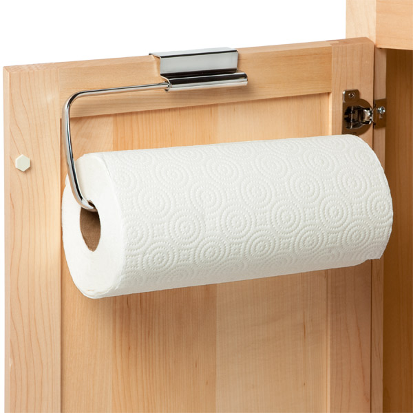 iDesign Stainless Steel Over the Cabinet Paper Towel Holder | The Container  Store
