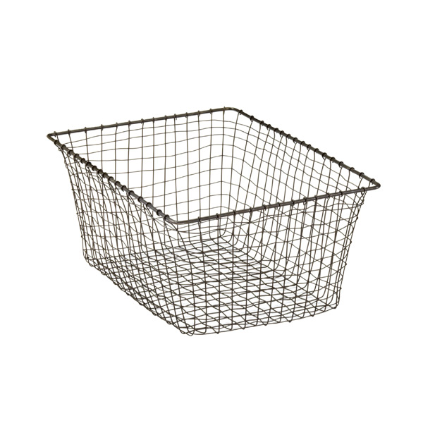 Rustic Marché Steel Wire Storage Baskets | The Container Store