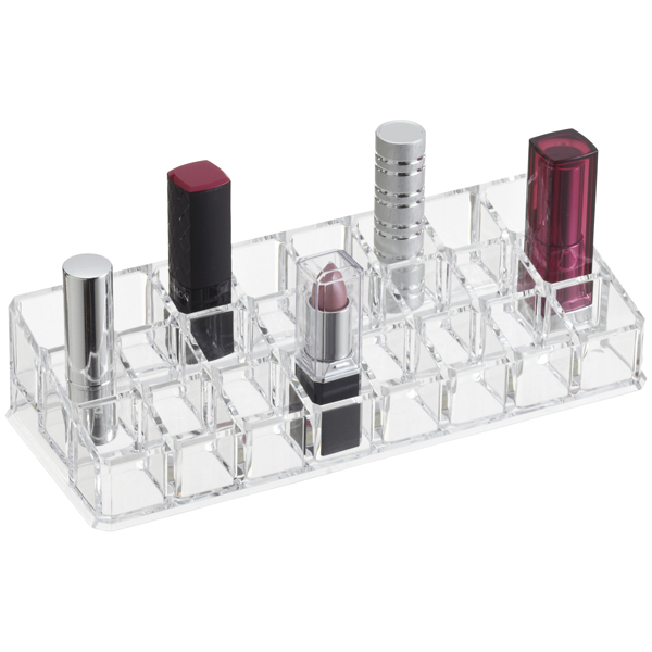 24-Section Acrylic Lipstick Riser | The Container Store