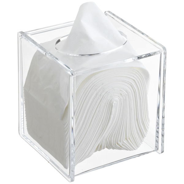 Acrylic Hinged-Lid Boutique Tissue Box | The Container Store