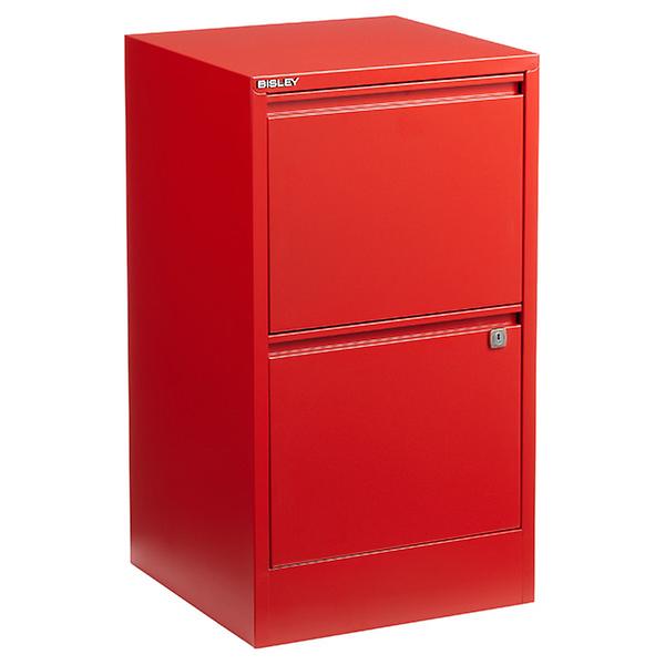 Bisley Red 2- & 3-Drawer Locking Filing Cabinets | The Container Store