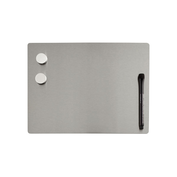 Three by Three Small Stainless Steel Magnetic Dry Erase Board | The  Container Store