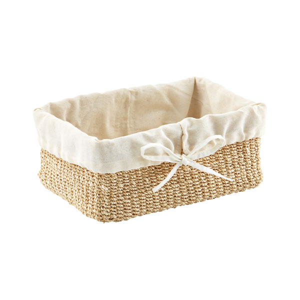 Natural Lined Makati Storage Baskets | The Container Store