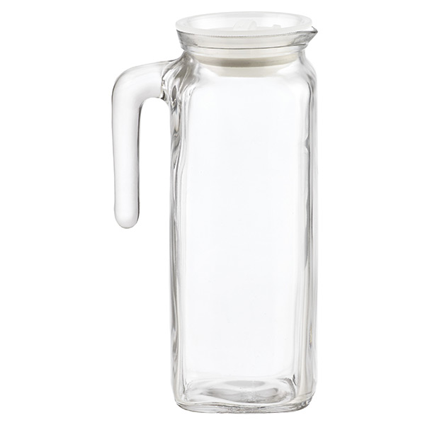Glass Milk Bottle Container with Side Grip 2Qt Half Gallon Jugs