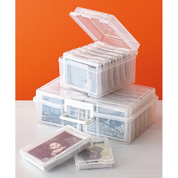 Iris 12-Case 4" x 6" Photo and Craft Storage Carrier | The Container Store