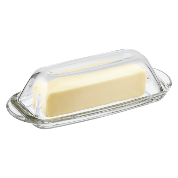 Anchor Hocking Glass Butter Dish | The Container Store