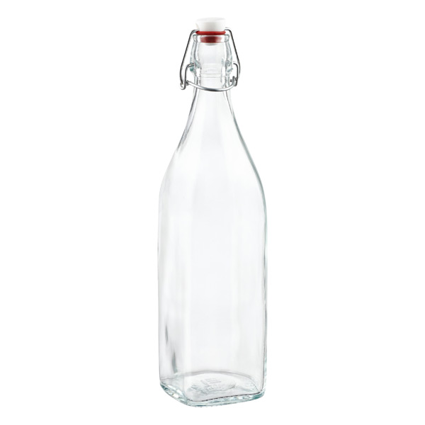 Square Hermetic Glass Bottles