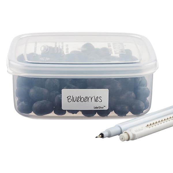 Reusable and Erasable Labels for Food Containers (96-Pack