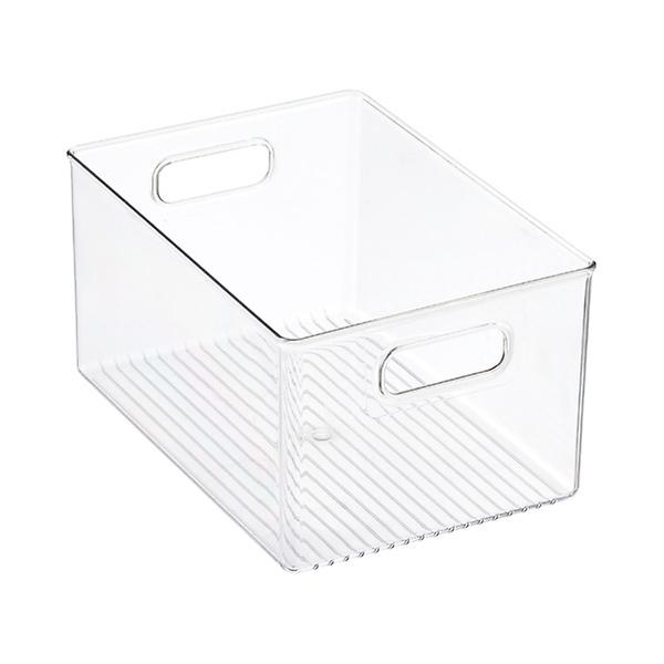 iDesign Linus Clear Storage Bins | The Container Store