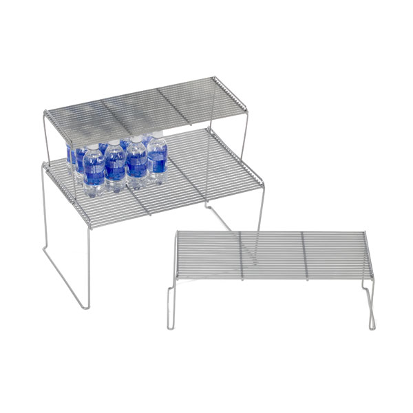 Medium Flat Wire Stackable Shelves | The Container Store