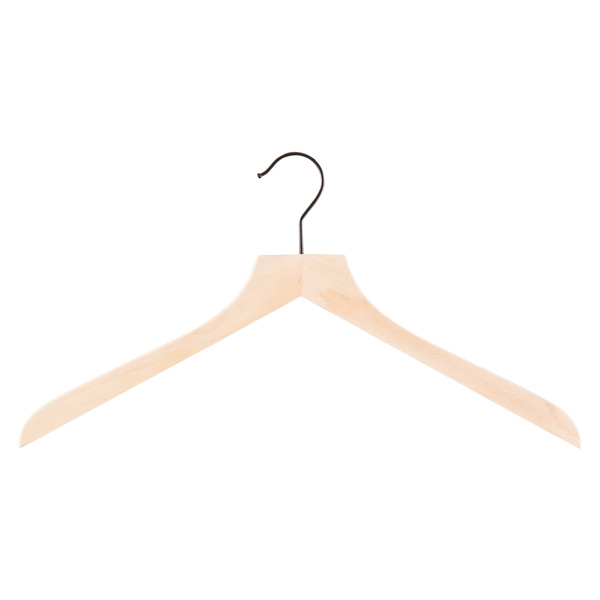 Petite Basic Lotus Wooden Hangers Pkg/6 | The Container Store