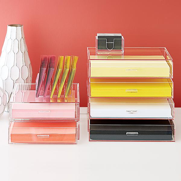 Office Supplies Desktop Display Business Card Holder, Transparent Acrylic  Card Storage Rack For Men And Women, Business Card Box Holder