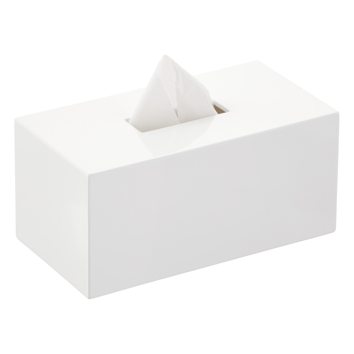 Lacquered Rectangular Tissue Box Cover | The Container Store
