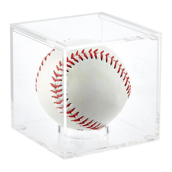 Acrylic Baseball Premium Display Cube | The Container Store