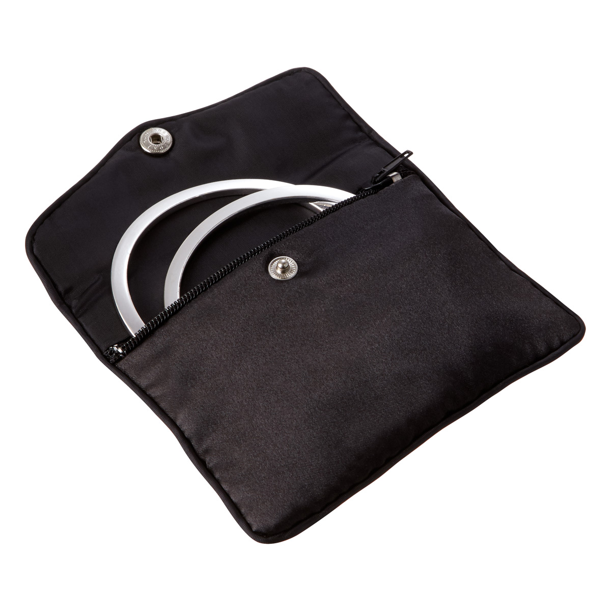 Satin Zippered Travel Jewelry Pouch | The Container Store