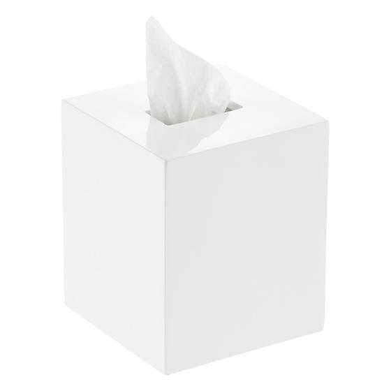 White Lacquered Tissue Box Cover | The Container Store