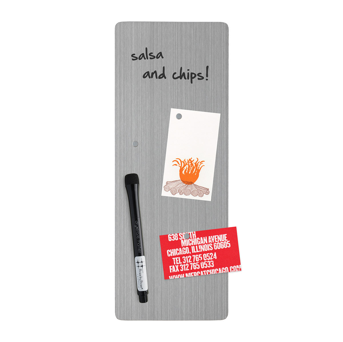 Three by Three Stainless Steel Slim Magnetic Dry Erase Board | The  Container Store
