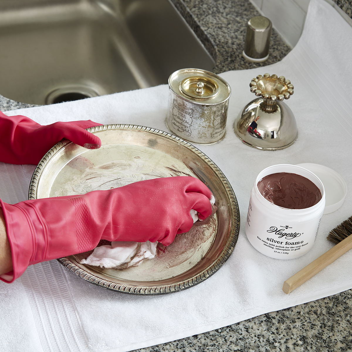 Casabella Pink WaterBlock Gloves | The Container Store
