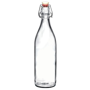 Clear 34 oz. Giara Glass Water Bottle | The Container Store