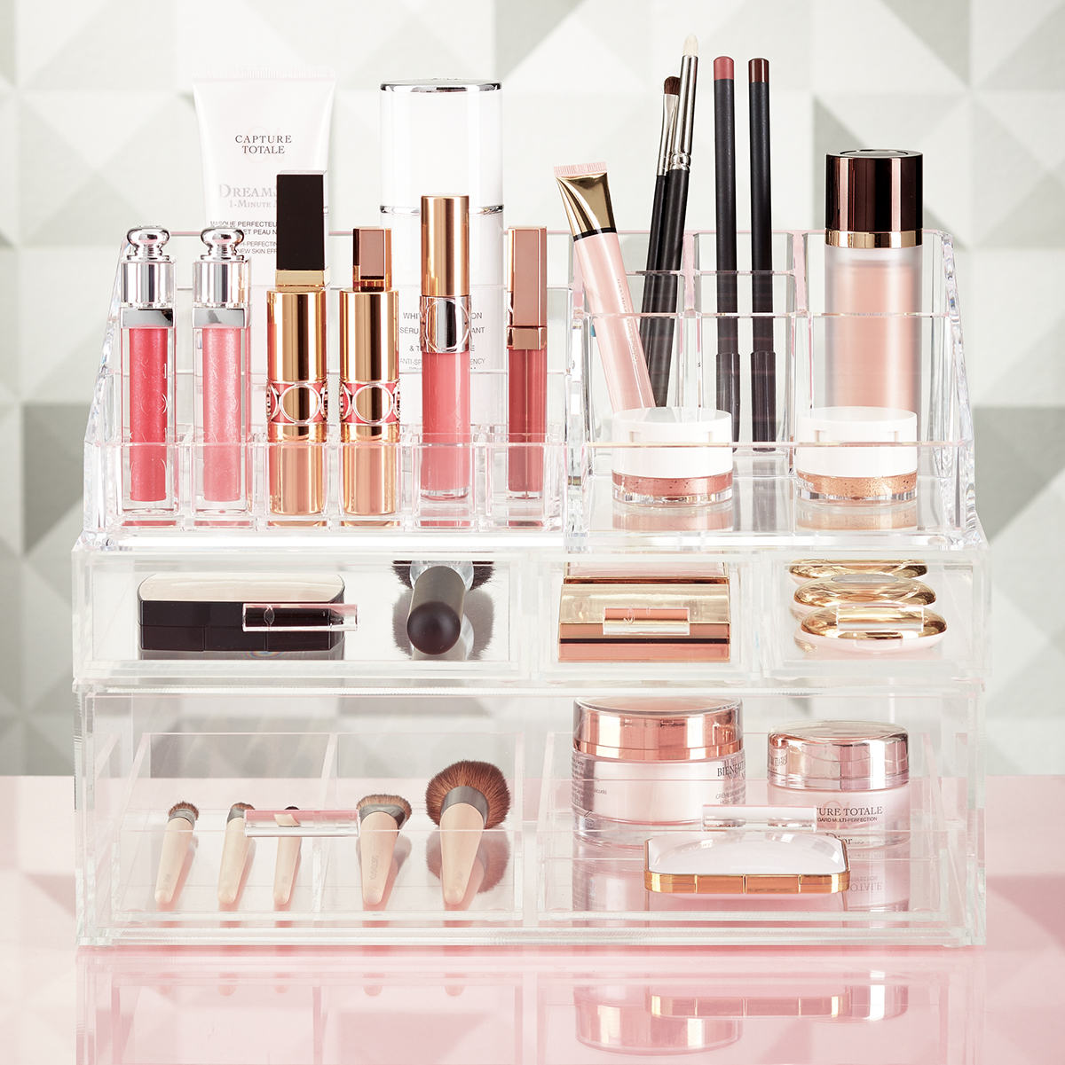 Luxe Acrylic Makeup Storage Starter Kit | The Container Store