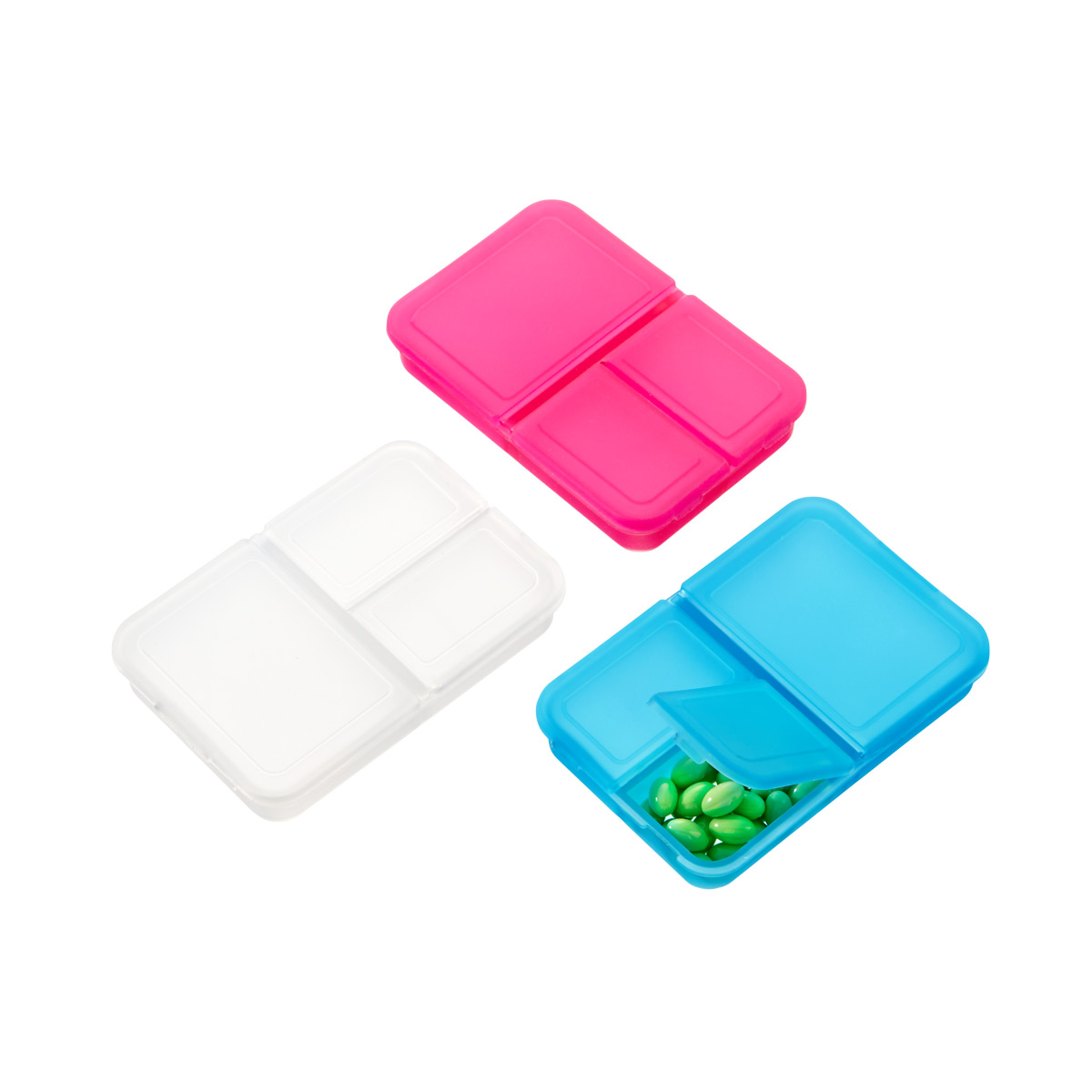 3-Section Rectangle Pill Box | The Container Store