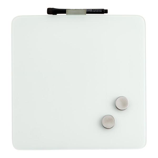 Three by Three Magnetic Glass Dry Erase Board | The Container Store