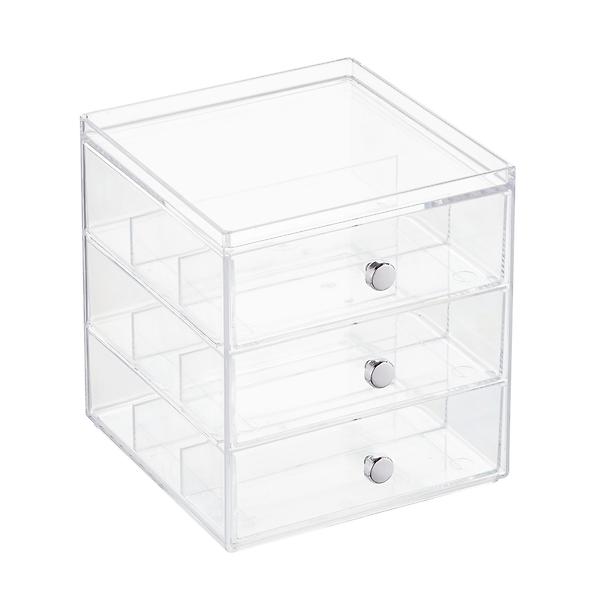  Beautify Clear Acrylic Jewelry Organizer Chest/Makeup Storage  Box with 6 Drawers & Hanging Necklace Holder - Clear : Clothing, Shoes &  Jewelry