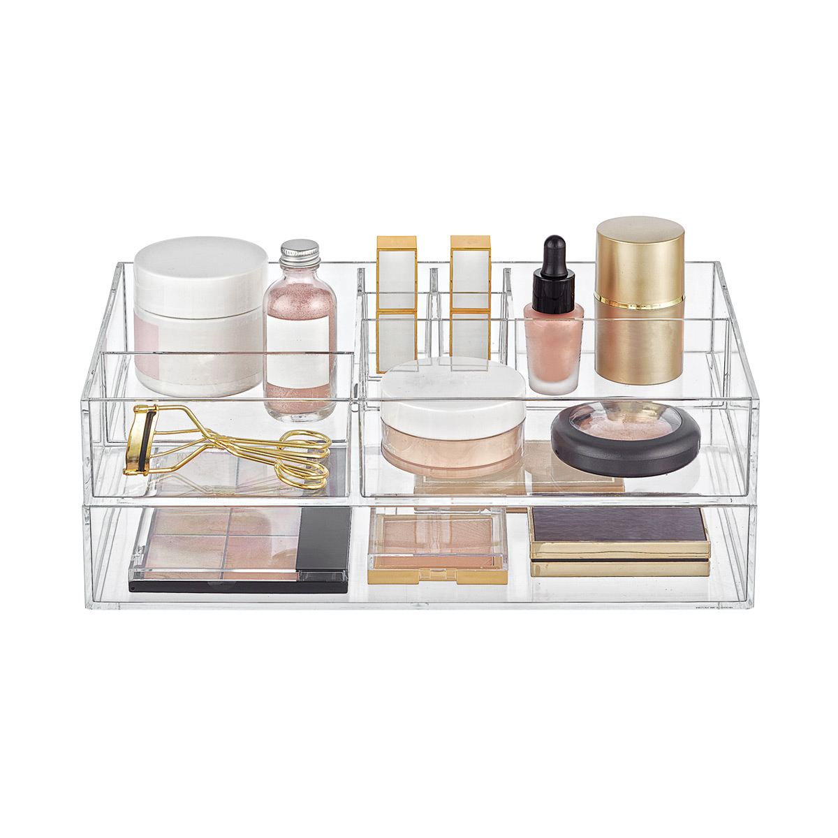 Clear Acrylic Makeup & Skin Care Storage Starter Kit | The Container Store