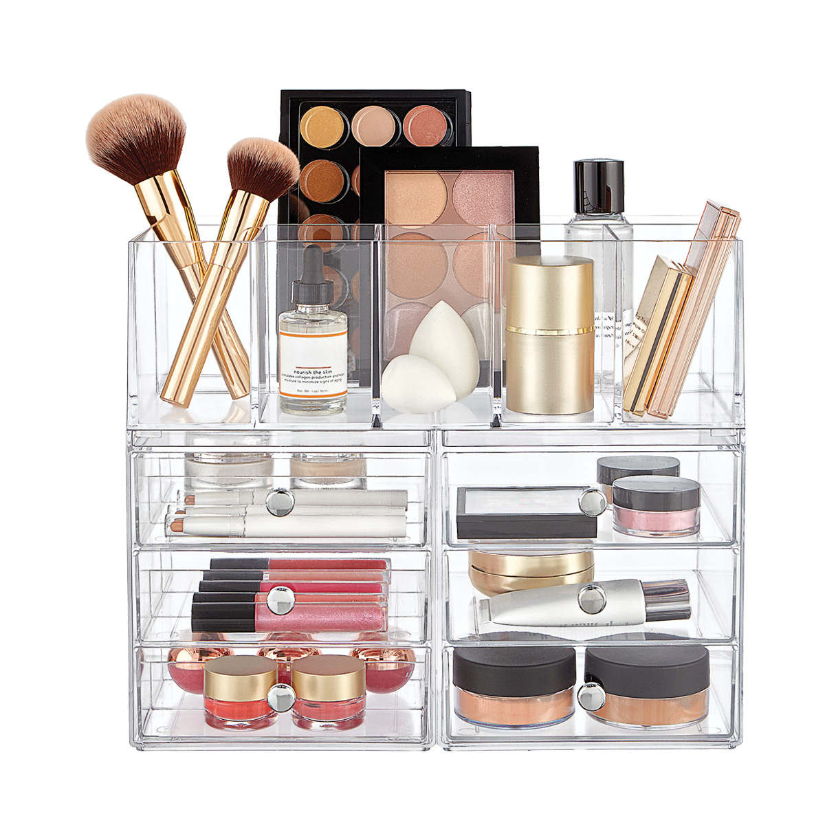 iDesign Clarity Makeup Storage Starter Kit | The Container Store