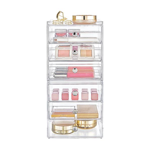 Slægtsforskning faktor auktion iDesign Clarity 6-Drawer Makeup Storage Starter Kit | The Container Store