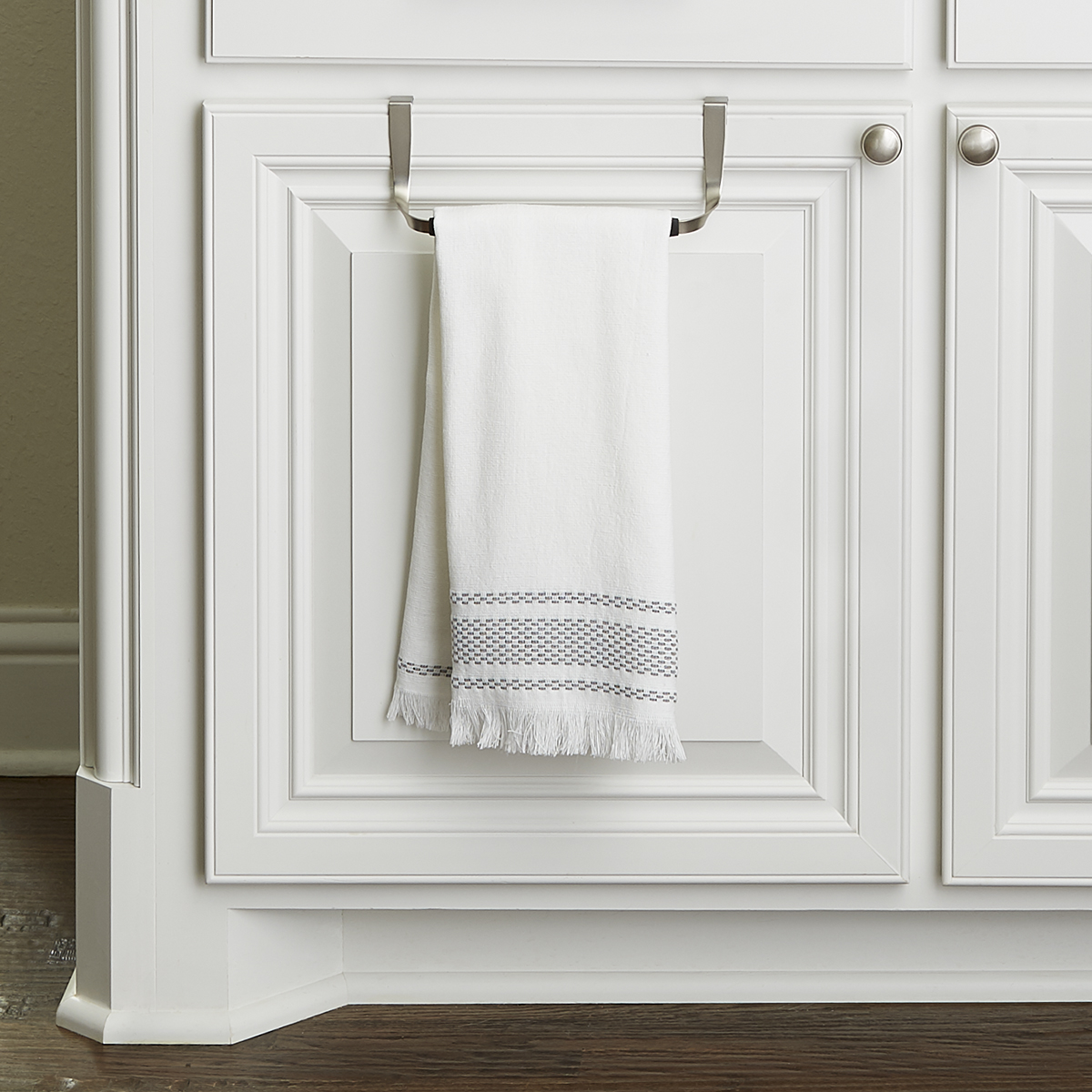 Umbra Schnook Over the Cabinet Towel Bar | The Container Store