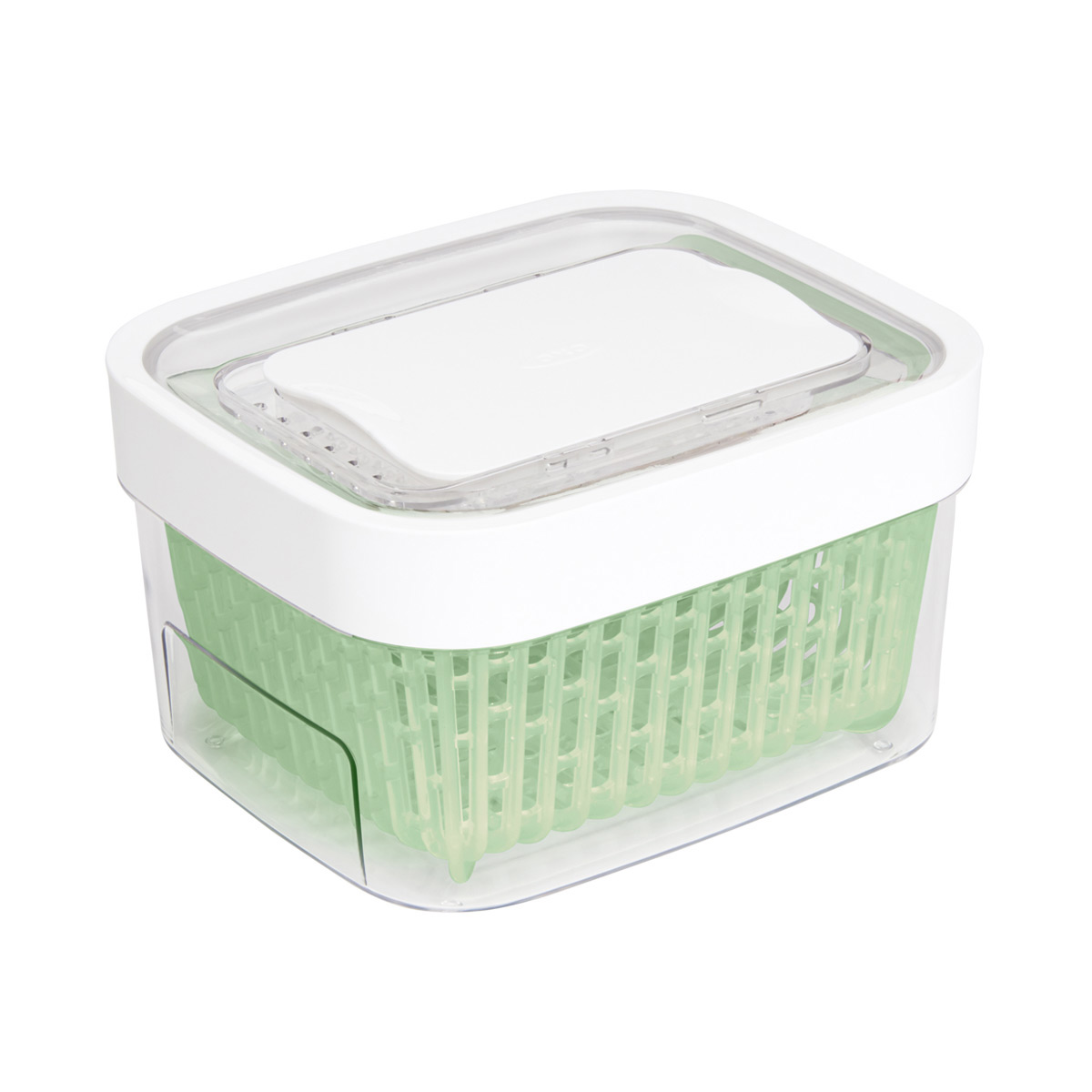 OXO Greensaver Produce Keeper - Clear/Green, 4.3 qt - Fry's Food