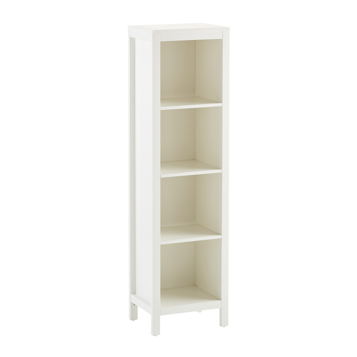 Clybourn 4-Cube Cubby Tall White, 16-1/4" x 12-1/2" x 59" H | The Container Store
