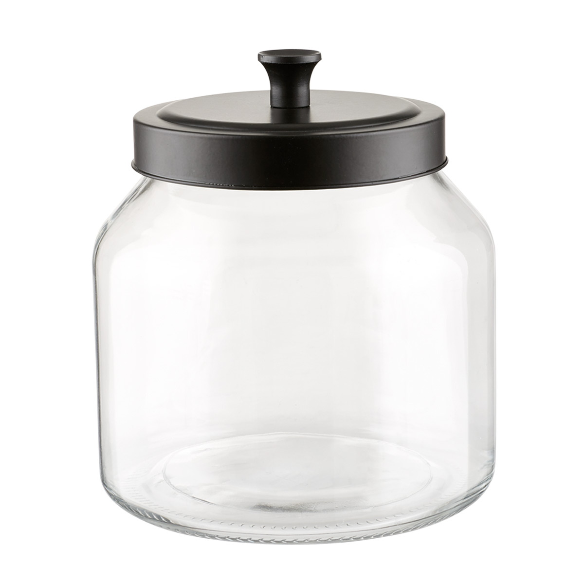 Glass Canisters with Matte Black Lids | The Container Store