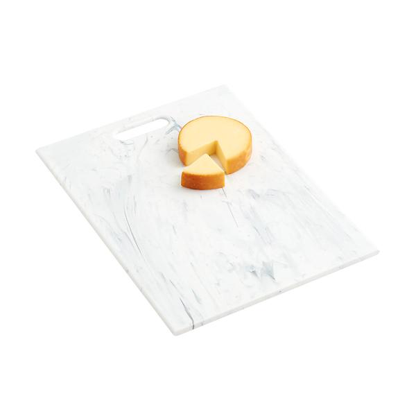 Architec Marble-Look Polypropylene Cutting Board - White 12 in x