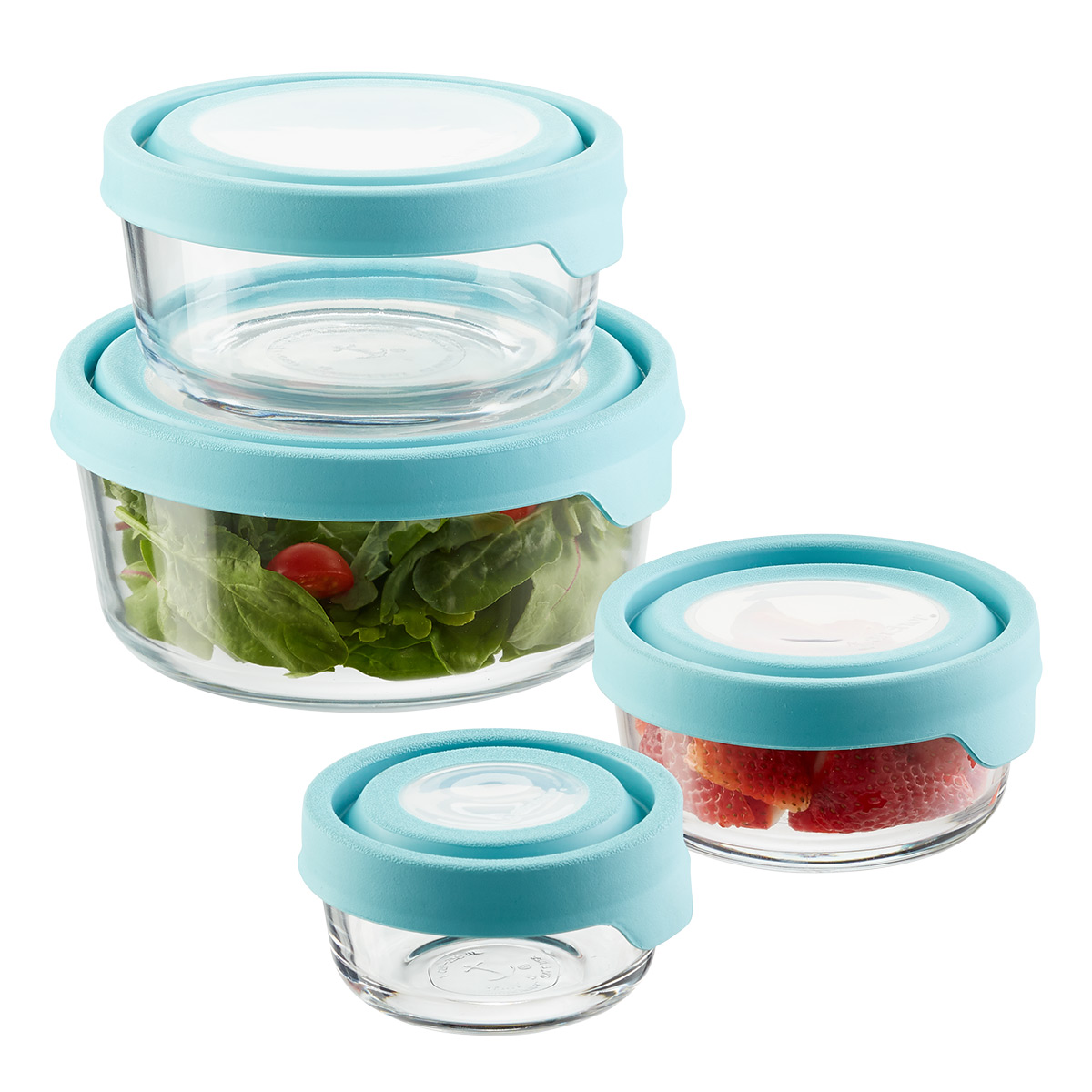 Anchor Hocking Glass TrueSeal Round Food Storage Containers with