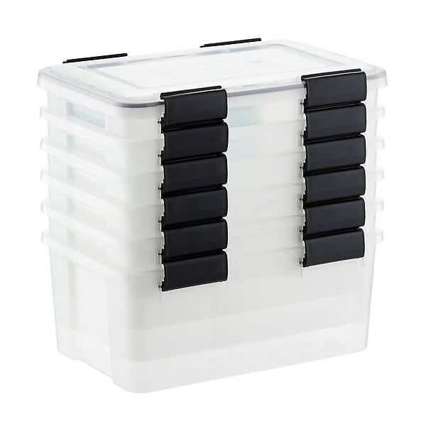 Clear Weathertight Totes Cases | The Container Store