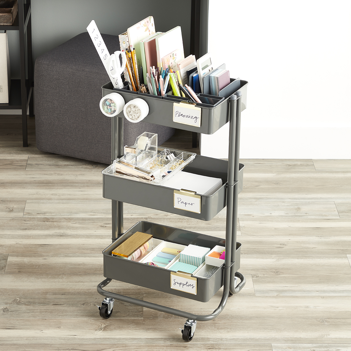 Office Storage Cart Starter Kit | The Container Store