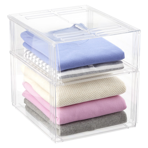 Premium Stackable Shirt & Sweater Bins | The Container Store