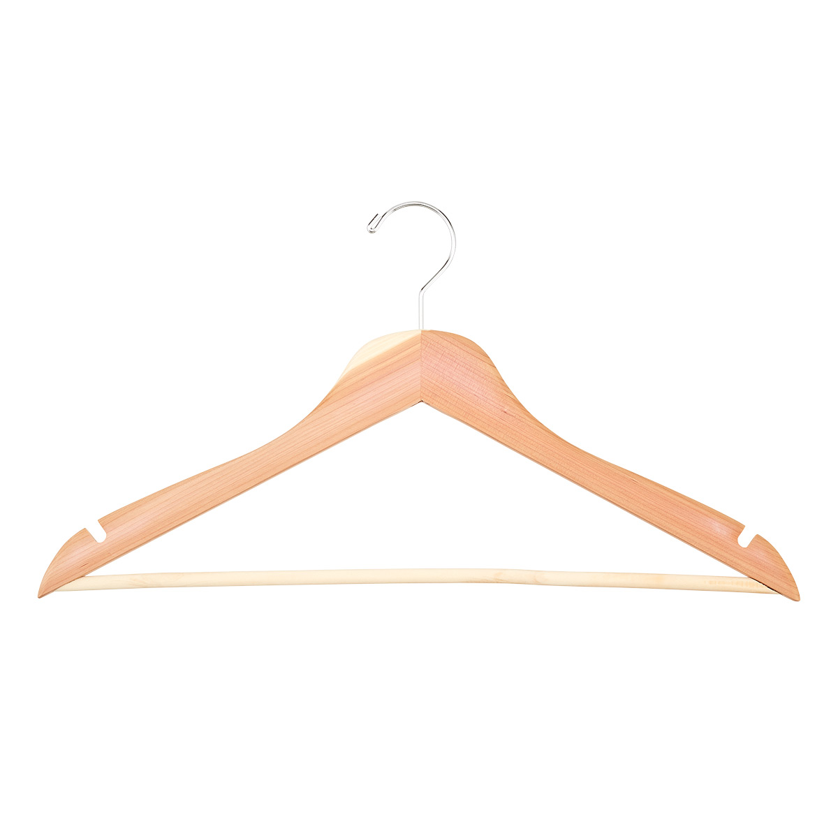 Basic Cedar Shirt Hangers Pkg/4 | The Container Store