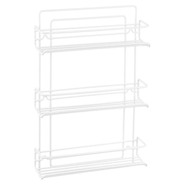 3-Shelf Iron Spice Rack Pewter, 14-1/4 x 3 x 12-1/2 H | The Container Store