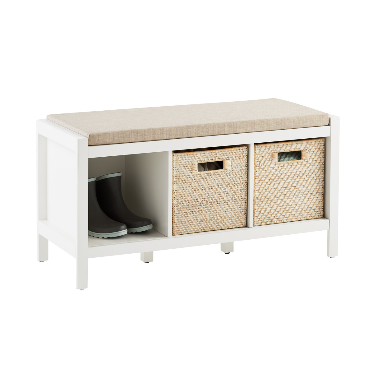 Clybourn 3-Cubby Bench | The Container Store