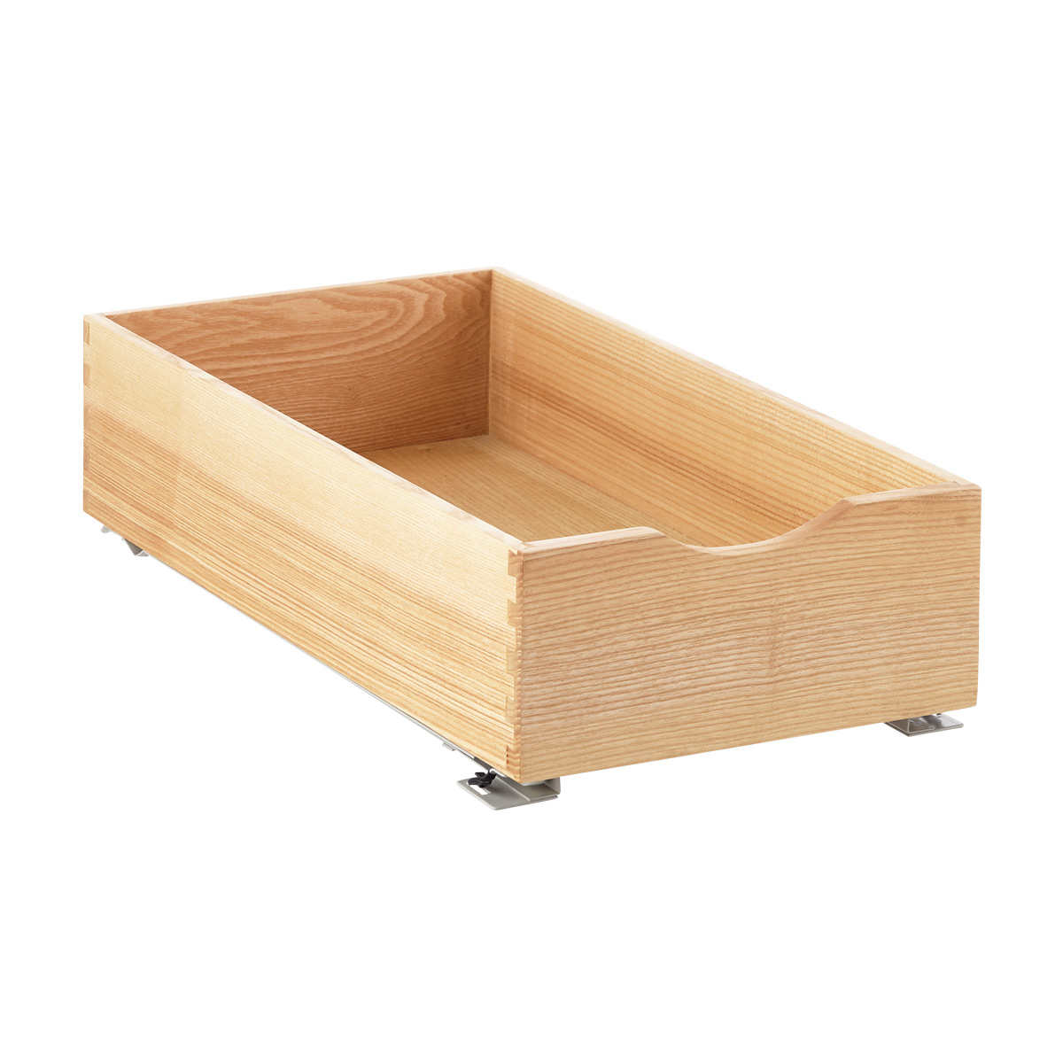 Ash Wood Roll-Out Cabinet Drawers | The Container Store