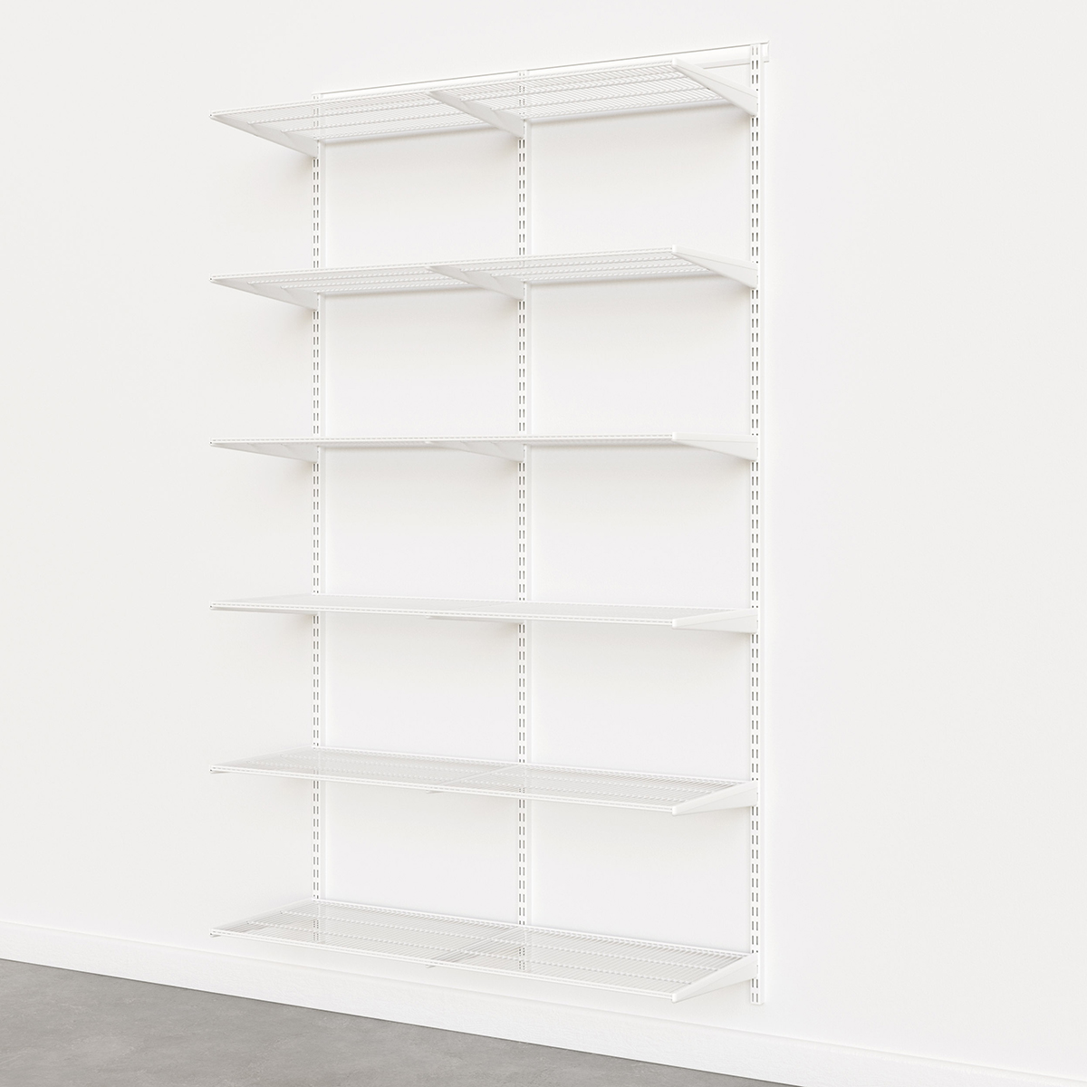 Elfa Classic 4' Basic Shelving Units for Anywhere | The Container Store