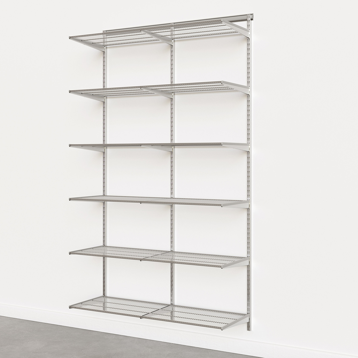 Elfa Classic Platinum 4' Basic Shelving Units for Anywhere | The Container  Store