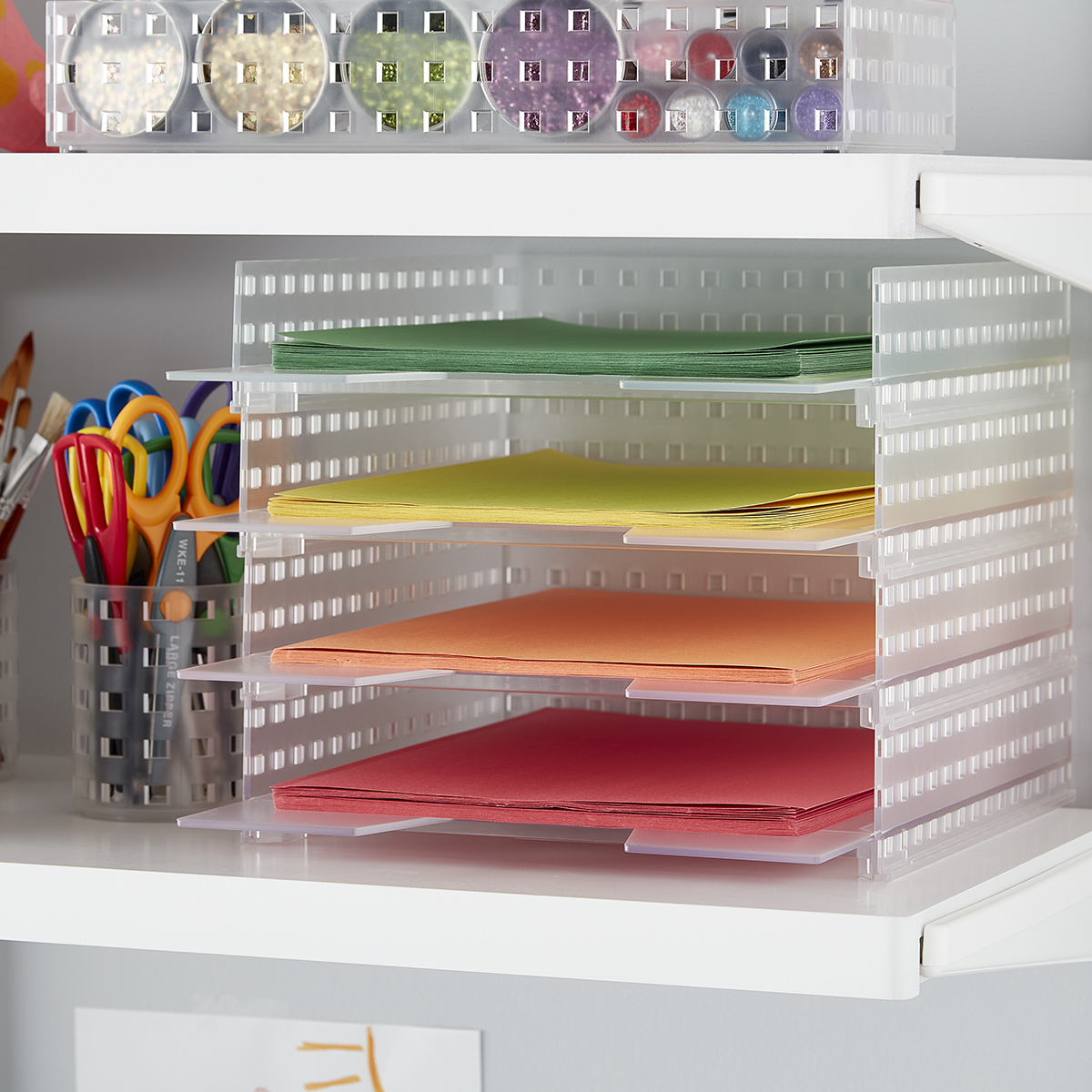 Like-it Bricks Stackable Letter Tray | The Container Store