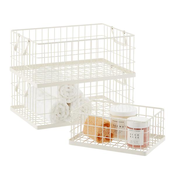 Container Store Metal Wire Organizational Storage