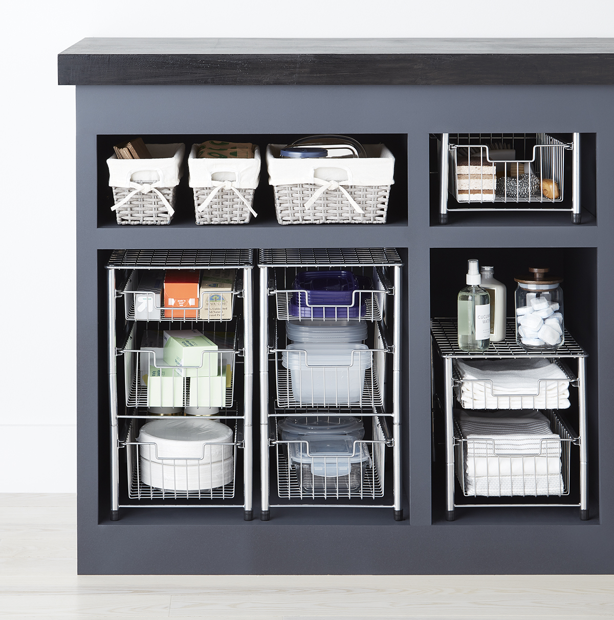Wire Pull-Out Cabinet Organizers | The Container Store