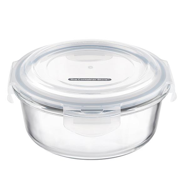 Round Tempered glass Food Storage Containers at