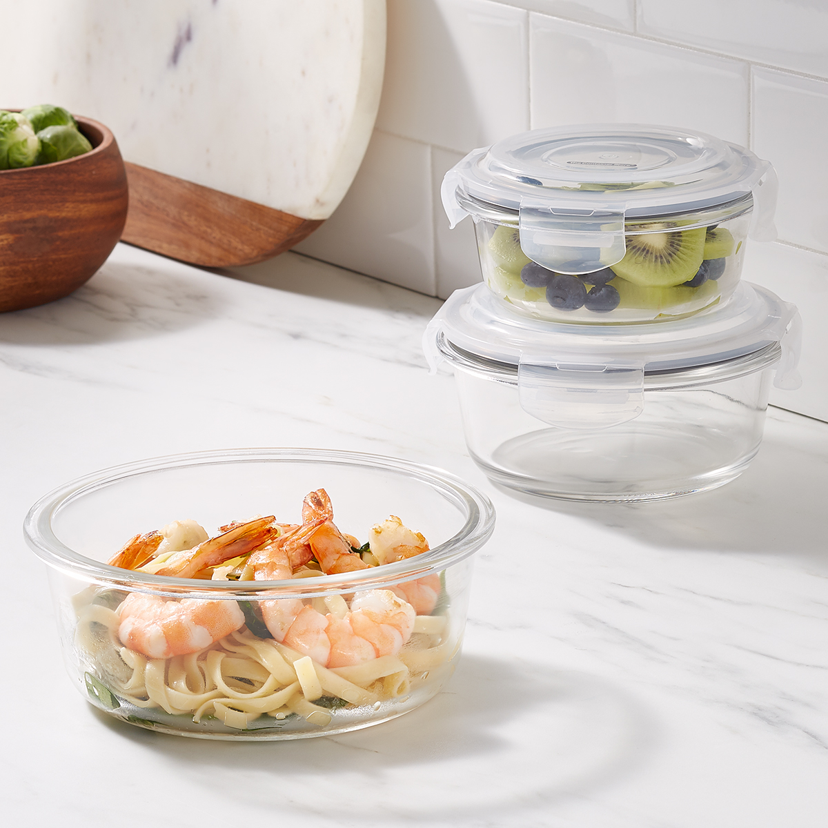 Borosilicate Glass Round Food Storage | The Container Store